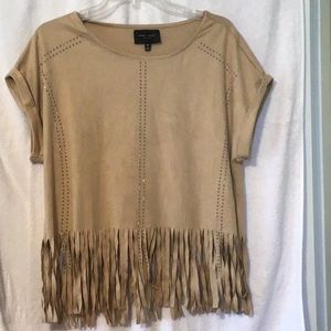 Romeo &Juliet faux suede top NWOT